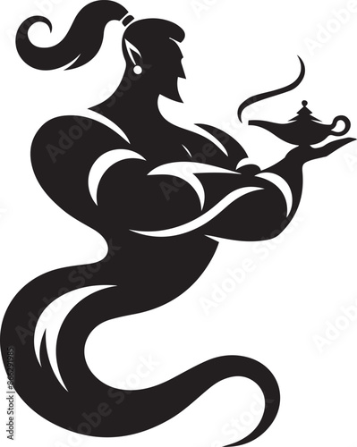 Aladdin Genie Vector Design 