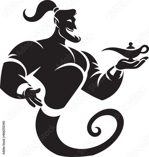 Aladdin Genie Vector Design 