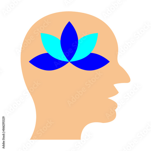 Calm Vector Flat Icon Design