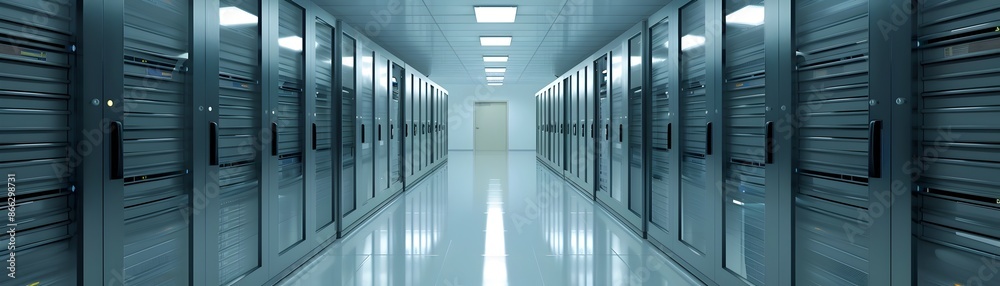 Fototapeta premium Efficient Business Cloud Network for Seamless Data Synchronization and Storage