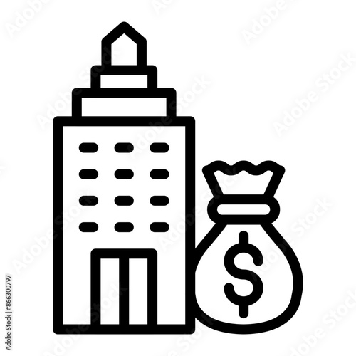 Venture Capital Line Icon Design