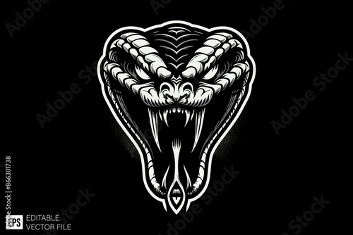Illustration of snake vector design