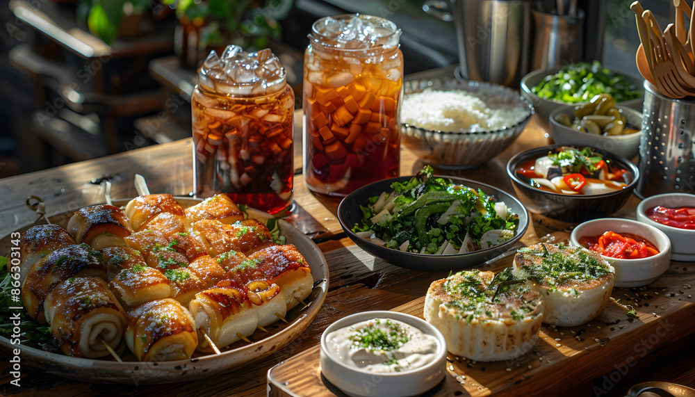 Fototapeta premium food background