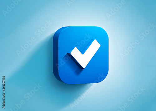3d icon vote. National Election Day in United States. Political races of US presidential candidates. photo