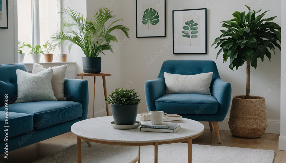 Fototapeta premium living room interior