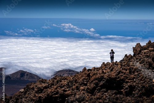 Teide volcano clouds