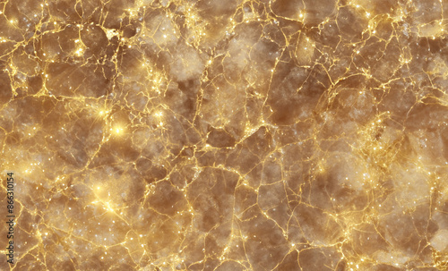 Golden Ceramic Tile texture Background