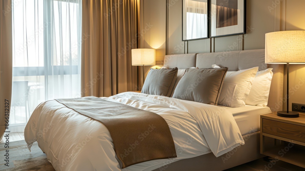 luxurious bedroom in modern apartment, bedroom interior design luxurious bedroom in modern apartment, bedroom interior design