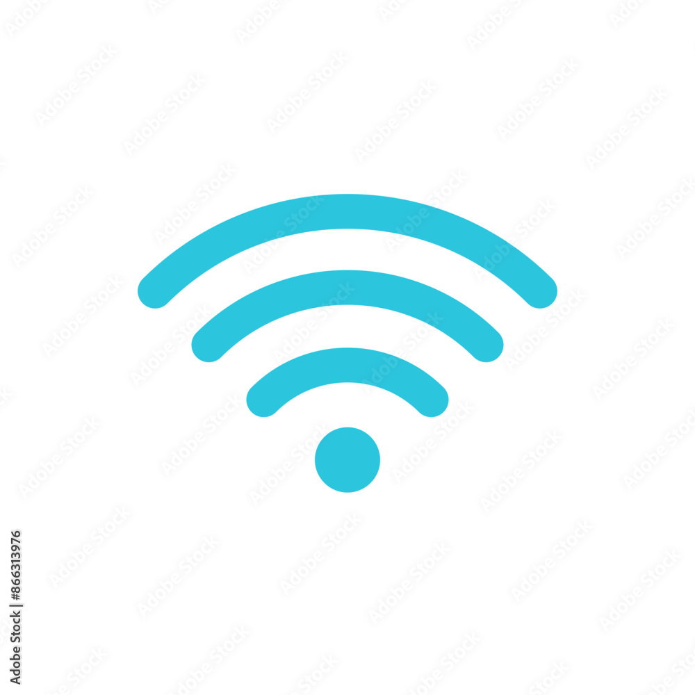 Signal icon. Isolated on white background. From blue icon set. Signal icon. Isolated on white background. From blue icon set.