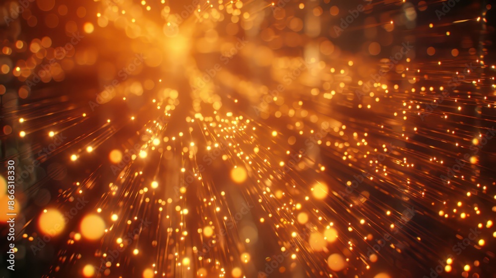 A blue and orange background with a lot of small dots A blue and orange background with a lot of small dots