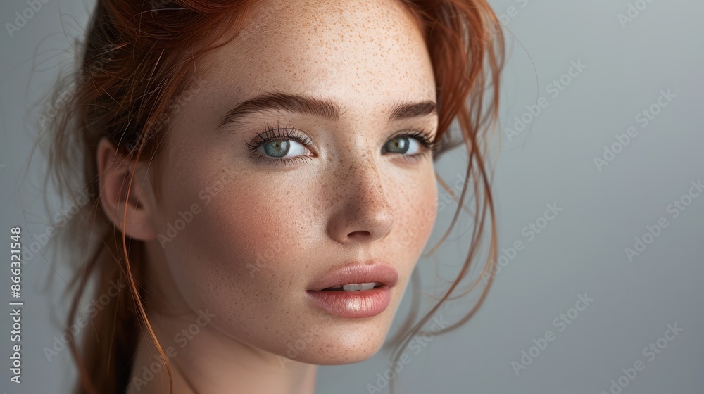 The Portrait of Freckled Woman The Portrait of Freckled Woman