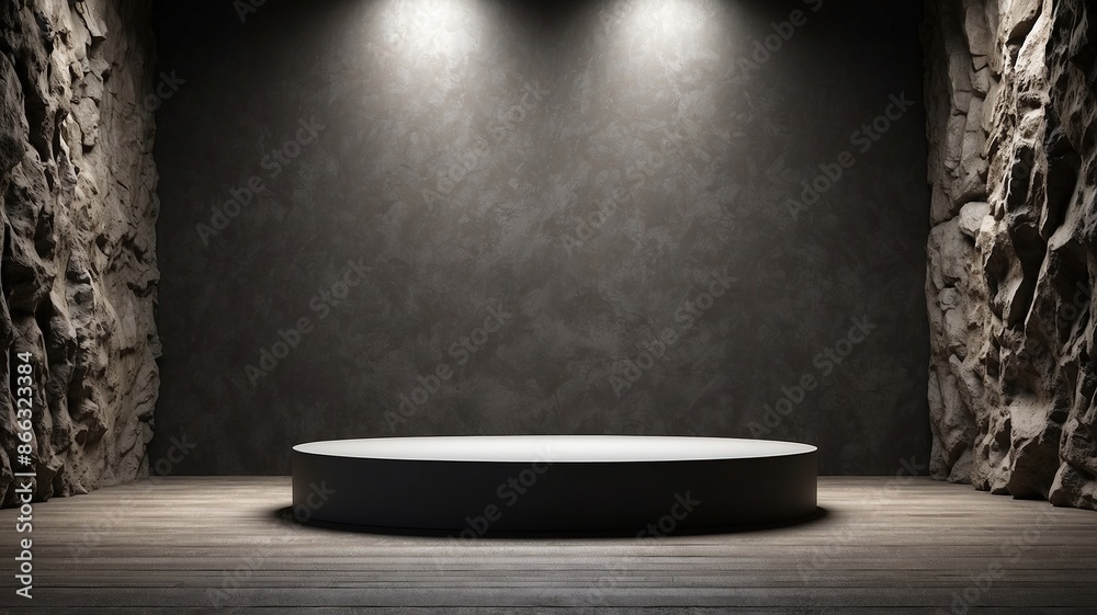 Dark Rock Podium texture background Dark Rock Podium texture background