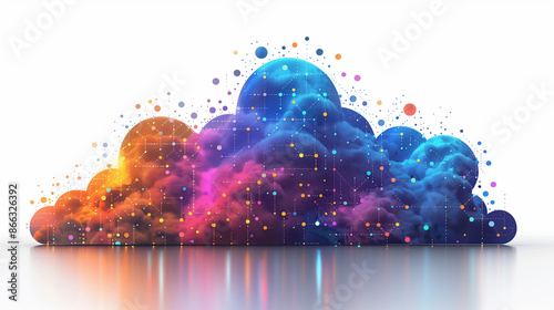 graphic of cloud service