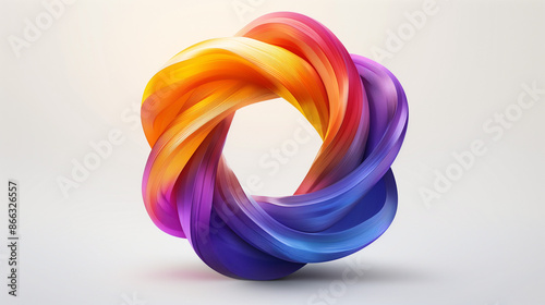 abstract colorful circle is...