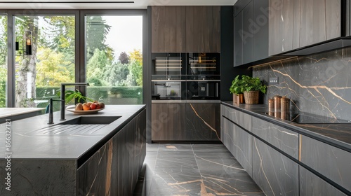 interior of modern kitchen