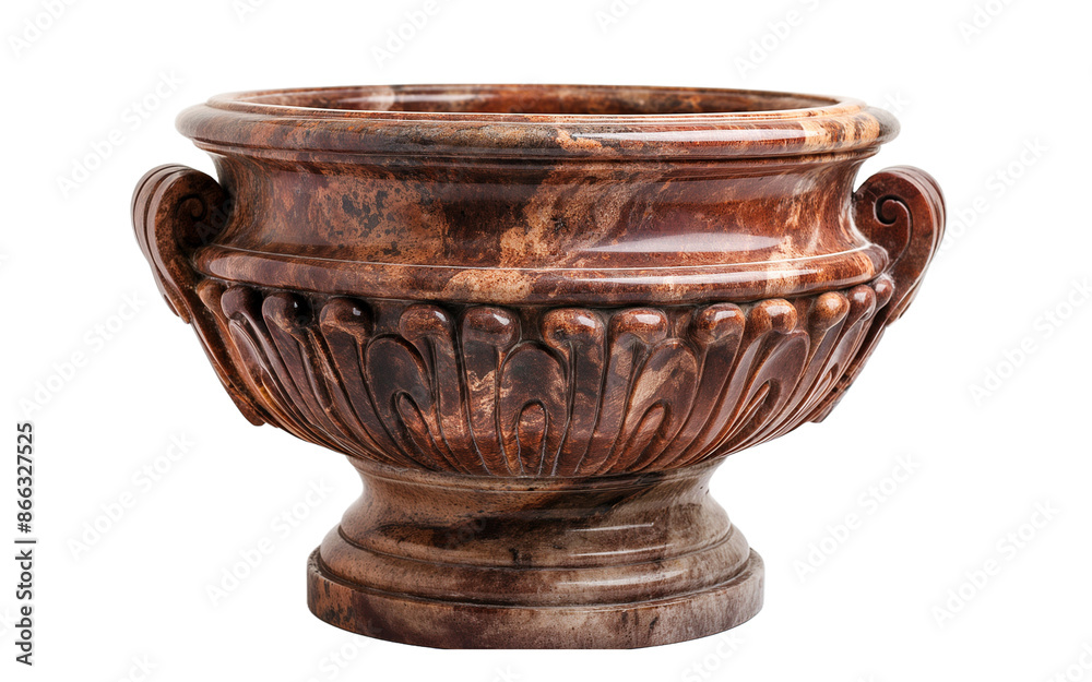 antique wooden color vase isolated on transparent background antique wooden color vase isolated on transparent background
