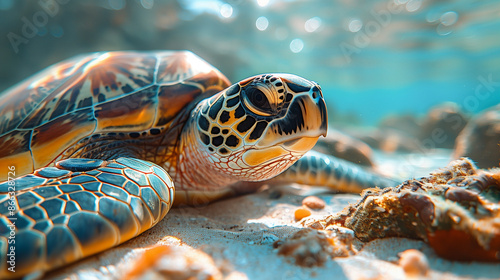 turtle on beach