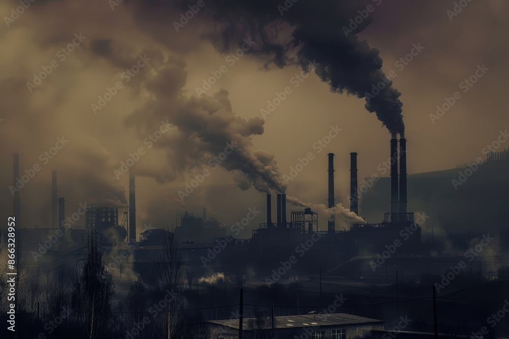 dark smoke from factory chimneys dark smoke from factory chimneys