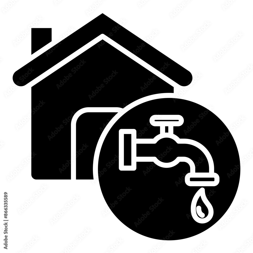 public service icon black line and black glyph public service icon black line and black glyph