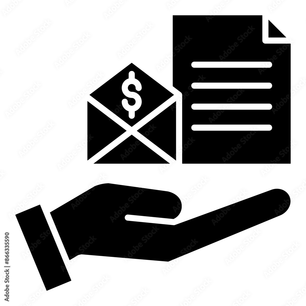 public service icon black line and black glyph public service icon black line and black glyph