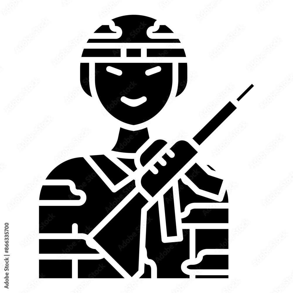 public service icon black line and black glyph public service icon black line and black glyph