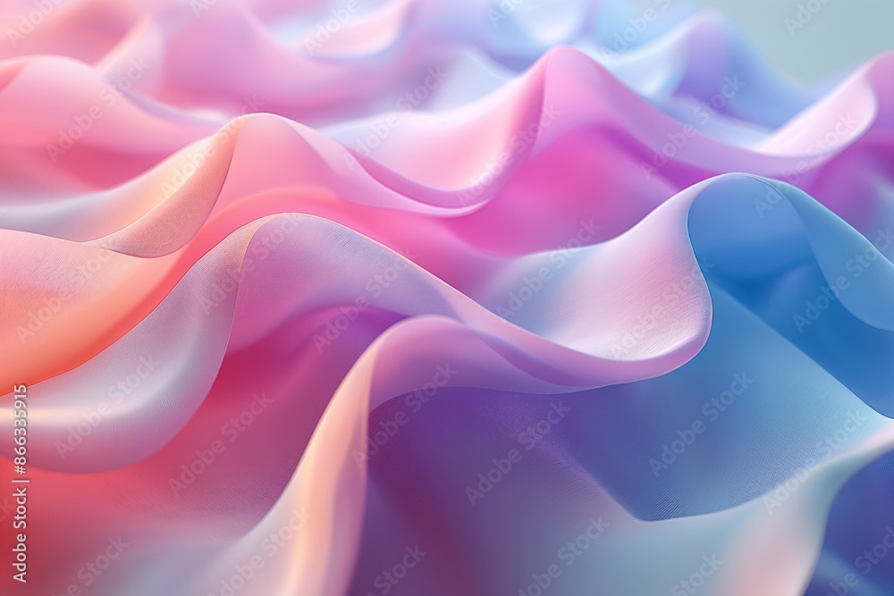 Obraz premium Abstract wavy Pastel color graident background