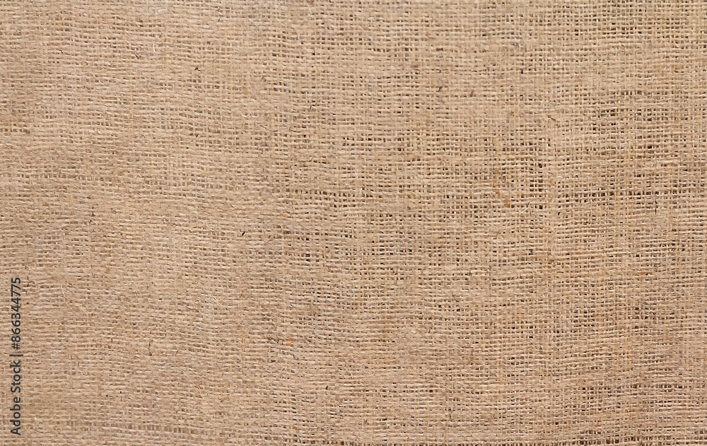 Very coarse, rough fabric woven made of flax, jute or hemp