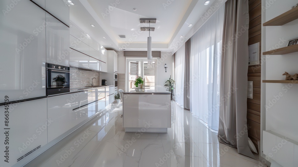 modern living room with kitchen modern living room with kitchen