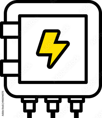 Electricity distribution board icon
