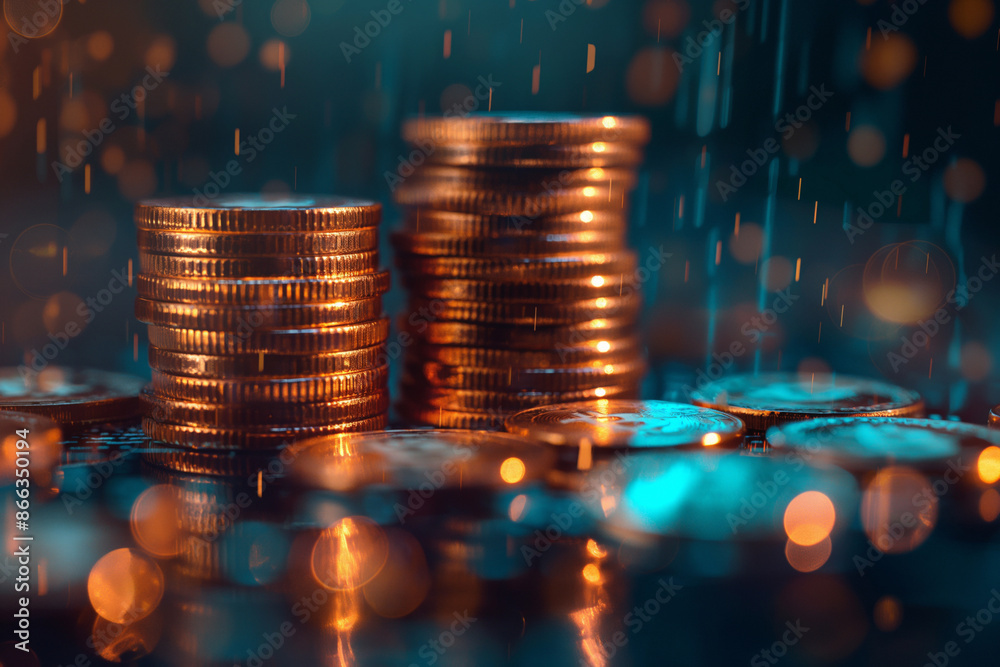 Conceptual image of digital money, crypto currency Conceptual image of digital money, crypto currency