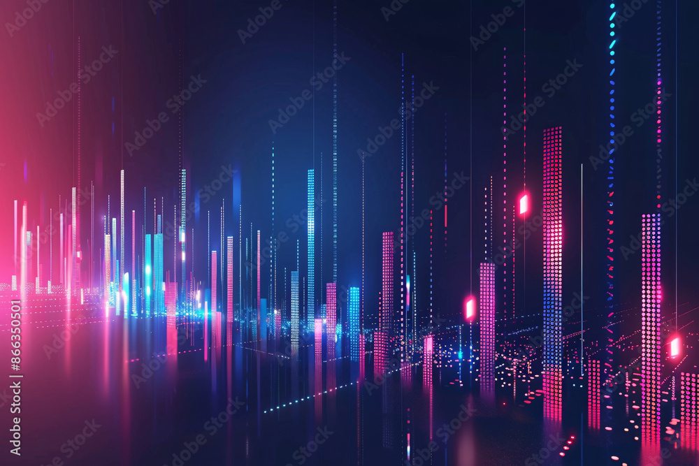 futuristic abstract scene with vibrant lights in blue and pink hues futuristic abstract scene with vibrant lights in blue and pink hues