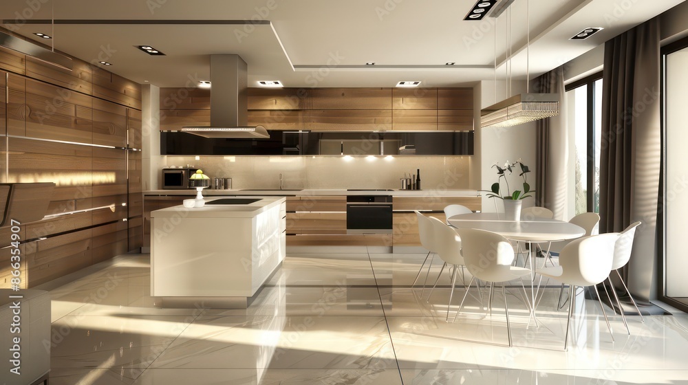 modern kitchen interior, professional interior photos