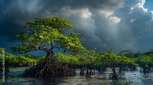 Dramatic Mangrove Forest We...