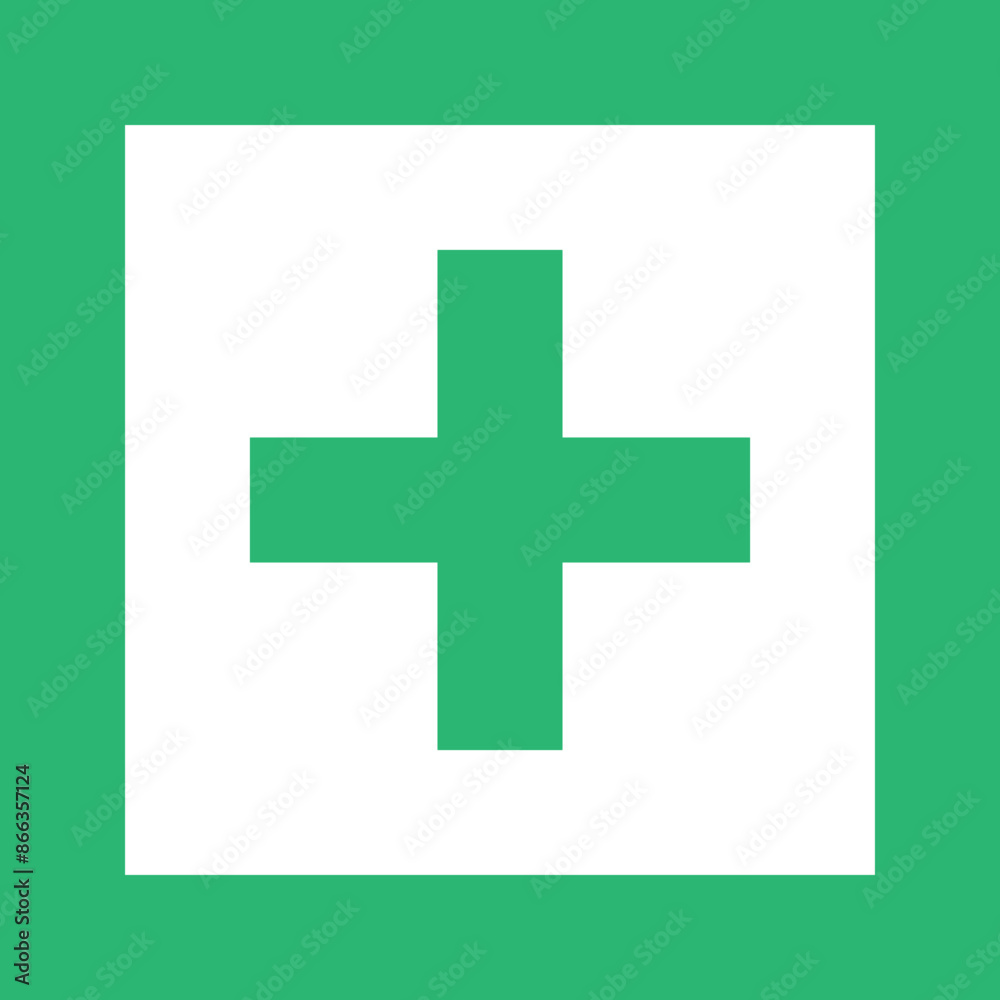 Obraz premium Square Plus icon design