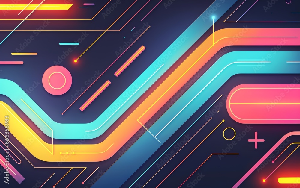 Abstract digital illustration with a futuristic and cyberpunkinspired theme Abstract digital illustration with a futuristic and cyberpunkinspired theme