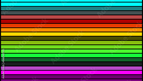 The seven primary colors of the rainbow are designed in a horizontal frame,backgrounds