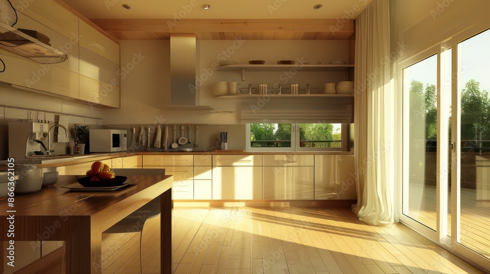 clean interior design of modern kitchen, home. different angles, professional photography clean interior design of modern kitchen, home. different angles, professional photography