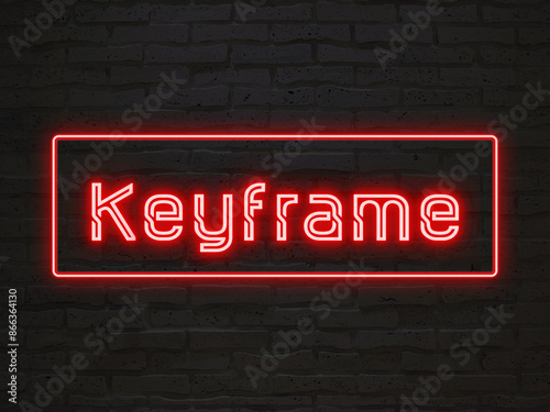 Keyframe のネオン文字 photo
