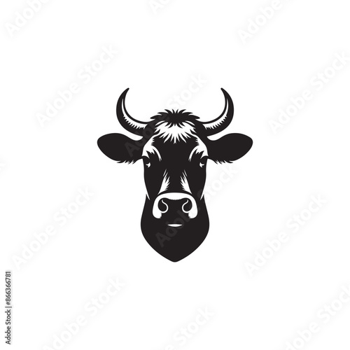 Cow head Vector Illustration