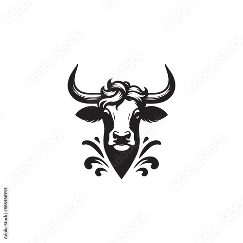 Cow head Vector Illustration