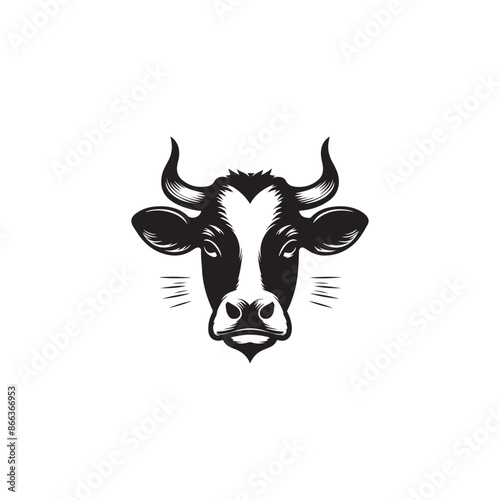 Cow head Vector Illustration