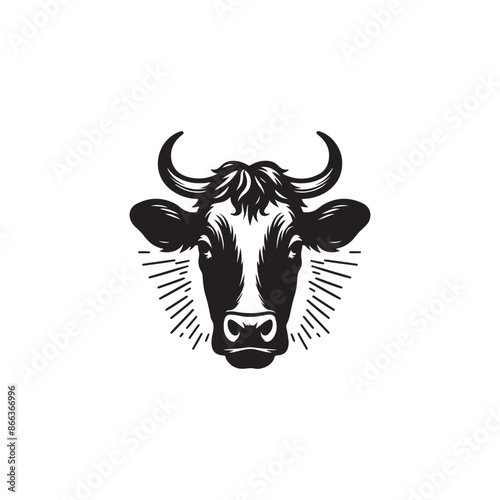 Cow head Vector Illustration