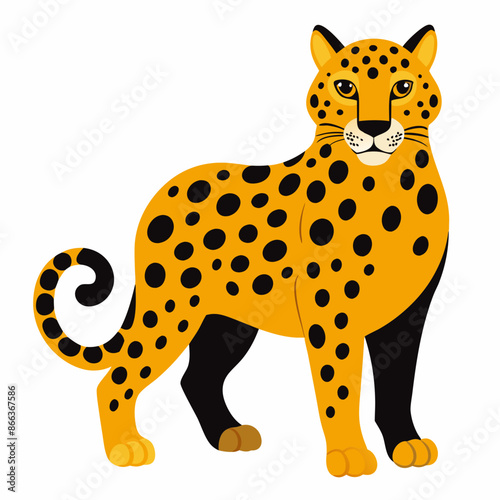 leopard vector illustration