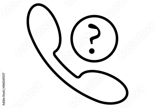 Icono negro de teléfono de atención al cliente