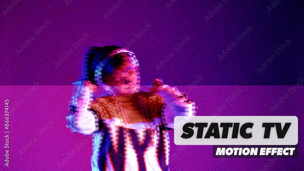Static Tv Procedural Motion Effect Stock Template | Adobe Stock