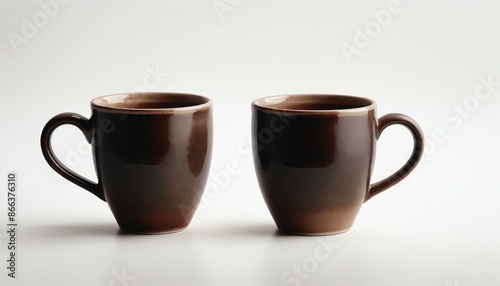 Wallpaper Mural minimal design of ceramic mug, mockup of beautiful handmade ceramic on white background
 Torontodigital.ca