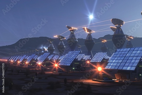 The Kryptonian solar farms harnessing energy from their suns