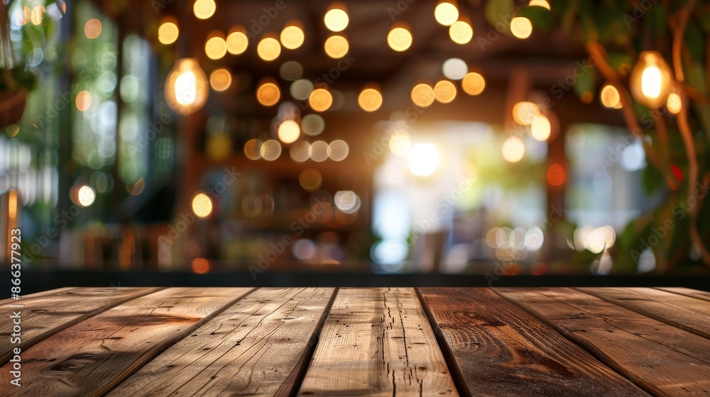 Vibrant Neon Lit Bar Scene with Rustic Table Top Vibrant Neon Lit Bar Scene with Rustic Table Top