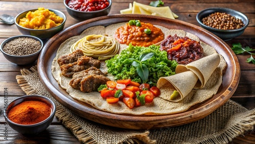Injera, a staple food of Ethiopia