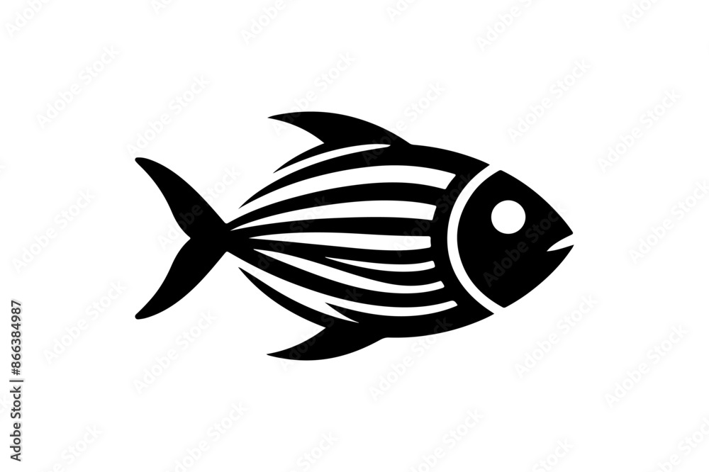 fish silhouette vector art white background fish silhouette vector art white background